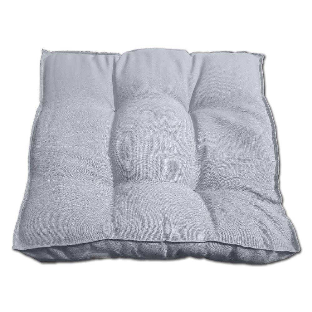 Almofada Futon Decoração 45x45 Cm Cinza Novita - 5