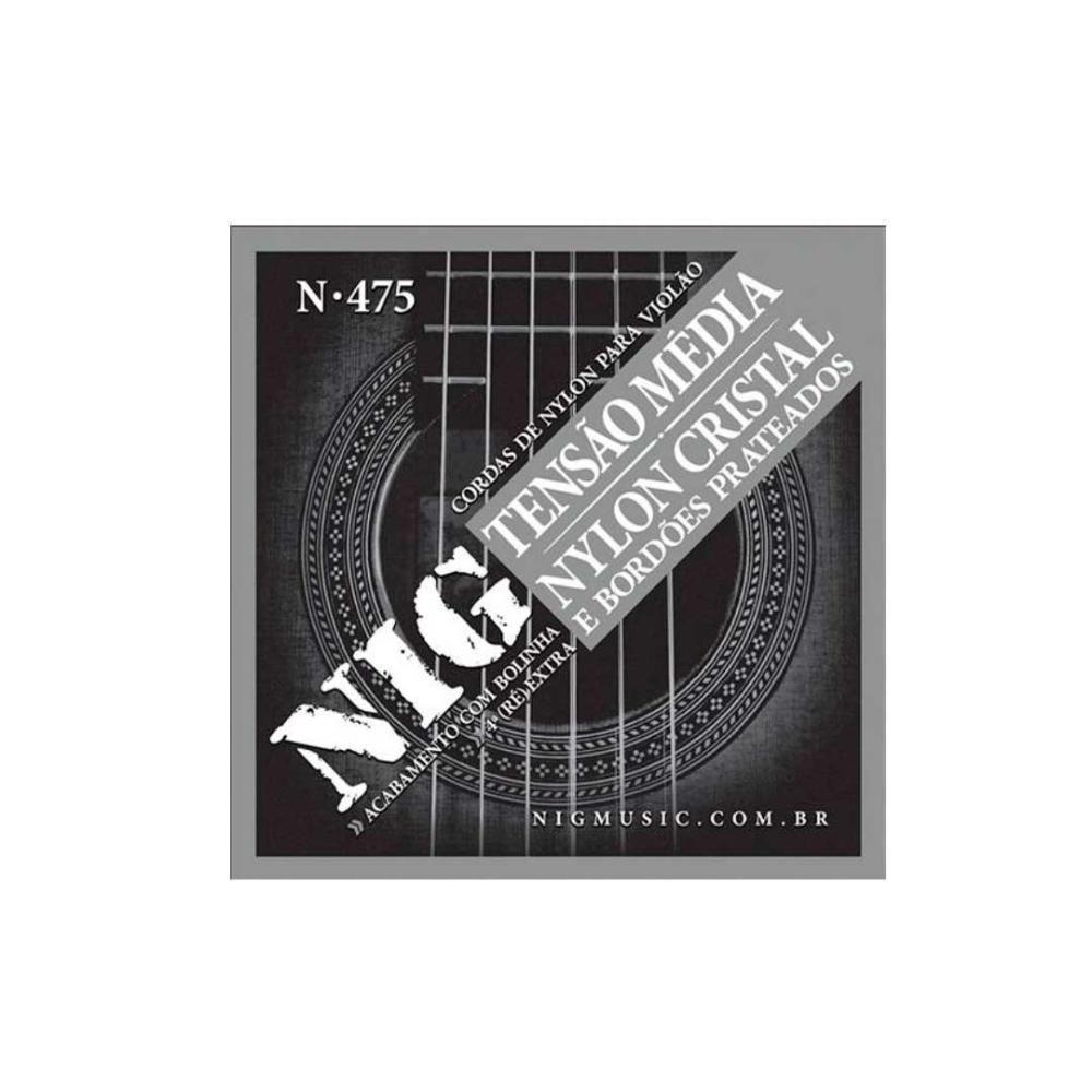 Encordoamento Violão Nylon-cristal-prateada Tensão Media Nig - 4ª Corda (ré) Extra - N475 [f108] - 1