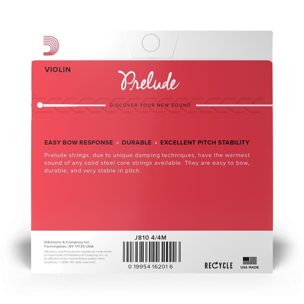 Encordoamento Violino Média D Addario Prelude J810 4-4m [f035] - 3