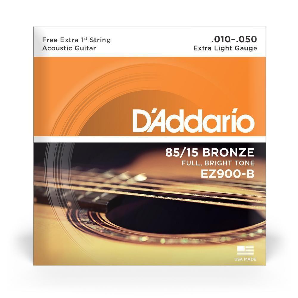 Encordoamento Violão Aço 10-50 Corda Extra D Addario Ez900-b [f035] - 6