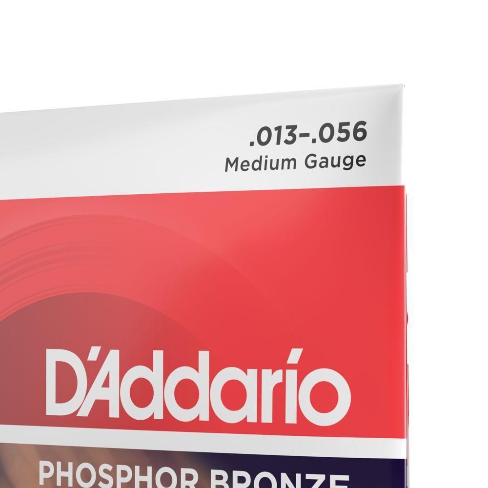 Encordoamento Violão Aço 13-56 D Addario Phosphor Ej17 [f035] - 6