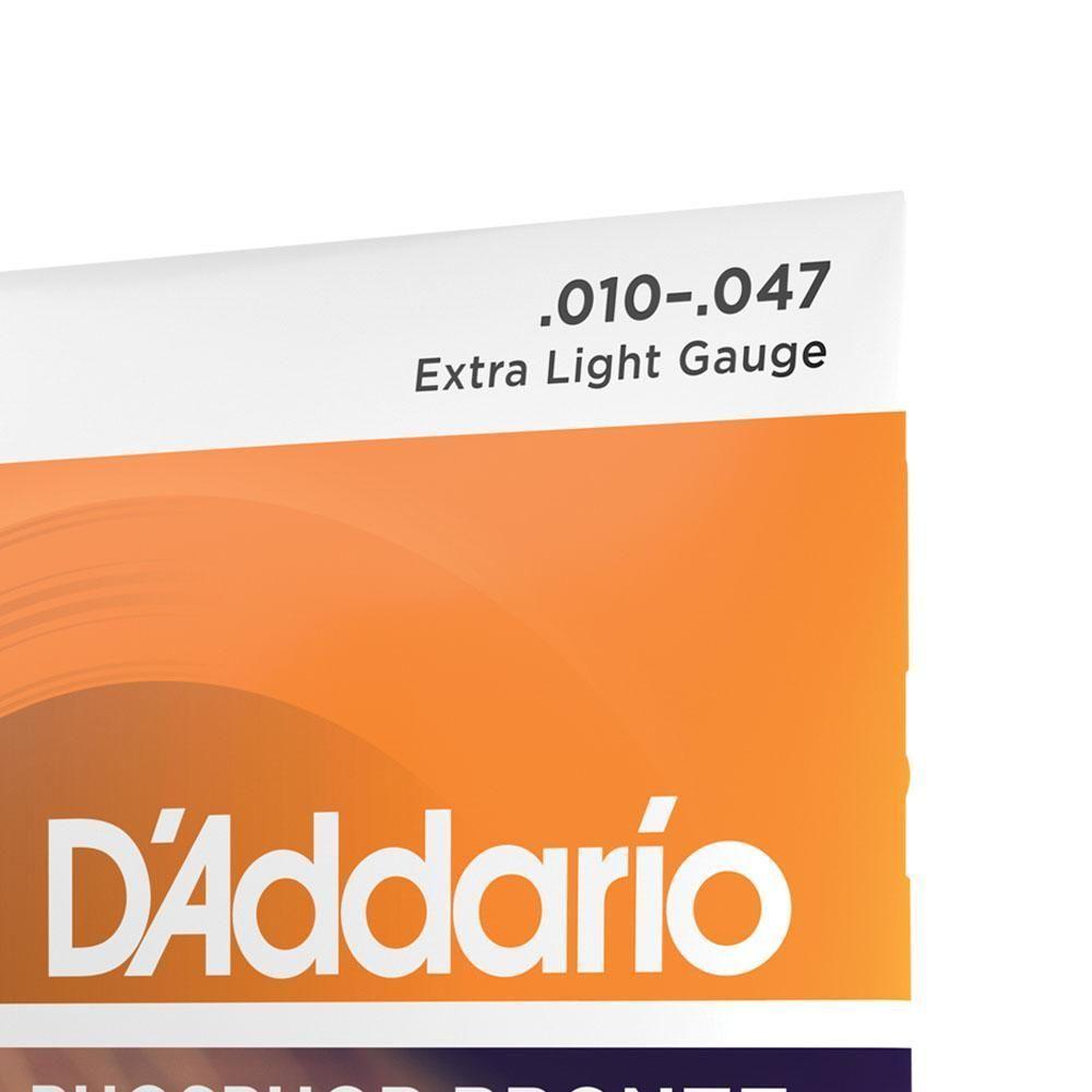 Encordoamento Violão Aço 10-47 (3 Jogos) D Addario Ej15-3d [f035] - 6
