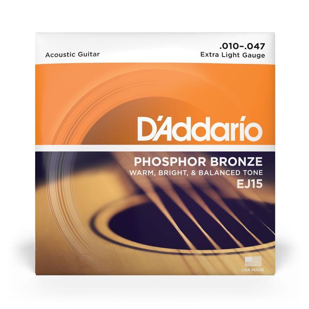 Encordoamento Violão Aço 10-47 D Addario Phosphor Ej15 [f035] - 6