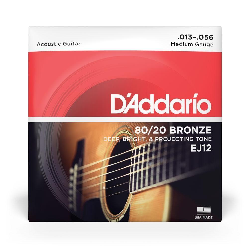 Encordoamento Violão Aço 13-56 D Addario 80-20 Bronze Ej12 [f035] - 5