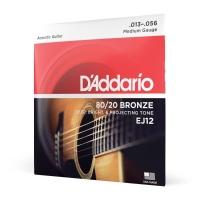 Encordoamento Violão Aço 13-56 D Addario 80-20 Bronze Ej12 [f035] - 1