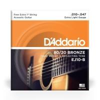 Encordoamento Violão Aço 10-47 Corda Extra D Addario Ej10-b [f035] - 3