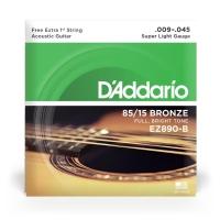 Encordoamento Violão Aço 09-45 Corda Extra D Addario Ez890-b [f035] - 5