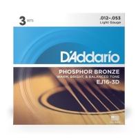 Encordoamento Violão Aço 12-53 (3 Jogos) D Addario Ej16-3d [f035] - 6