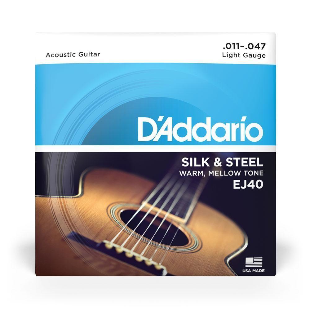 Encordoamento Violão Aço 11-47 D Addario Silk & Steel Ej40 [f035] - 4