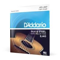 Encordoamento Violão Aço 11-47 D Addario Silk & Steel Ej40 [f035] - 1