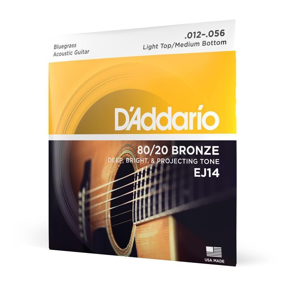 Encordoamento Violão Aço 12-56 D Addario 80-20 Bronze Ej14 [f035] - 1