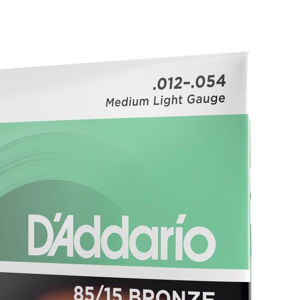 Encordoamento Violão Aço 12-54 D Addario 85-15 Bronze Ez920 [f035] - 6