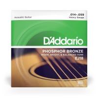 Encordoamento Violão Aço 14-59 D Addario Phosphor Ej18 [f035]