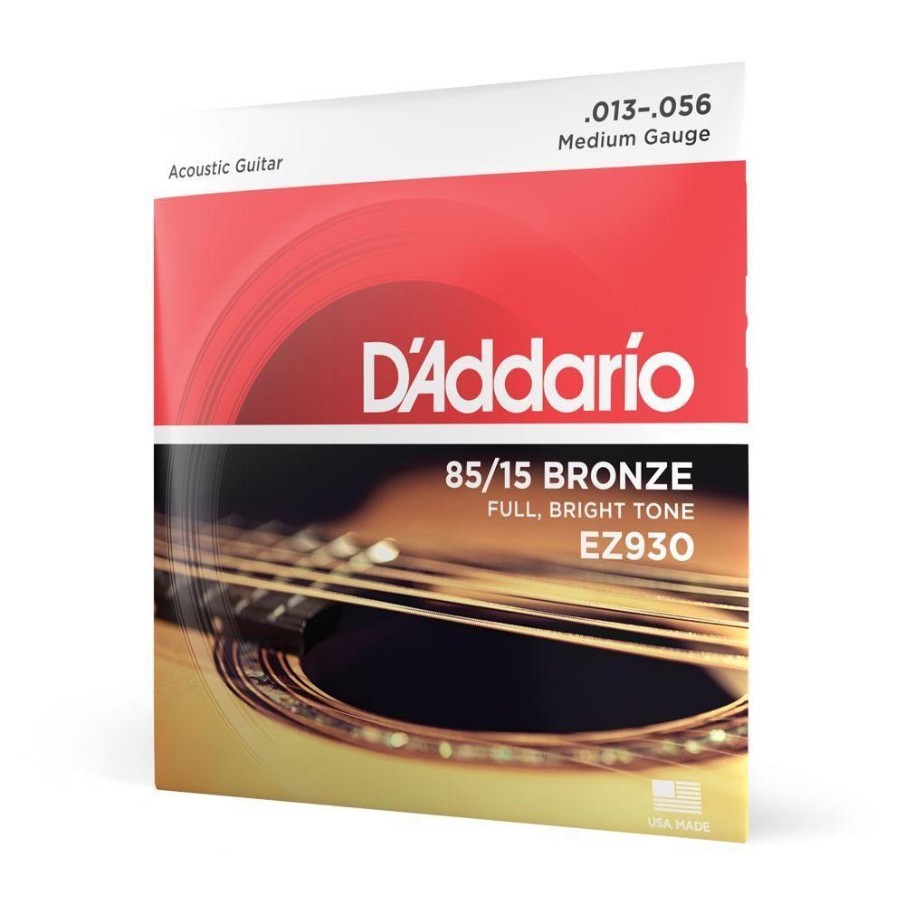 Encordoamento Violão Aço 13-56 D\'addario85-15 Bronze Ez930 [f035] - 1