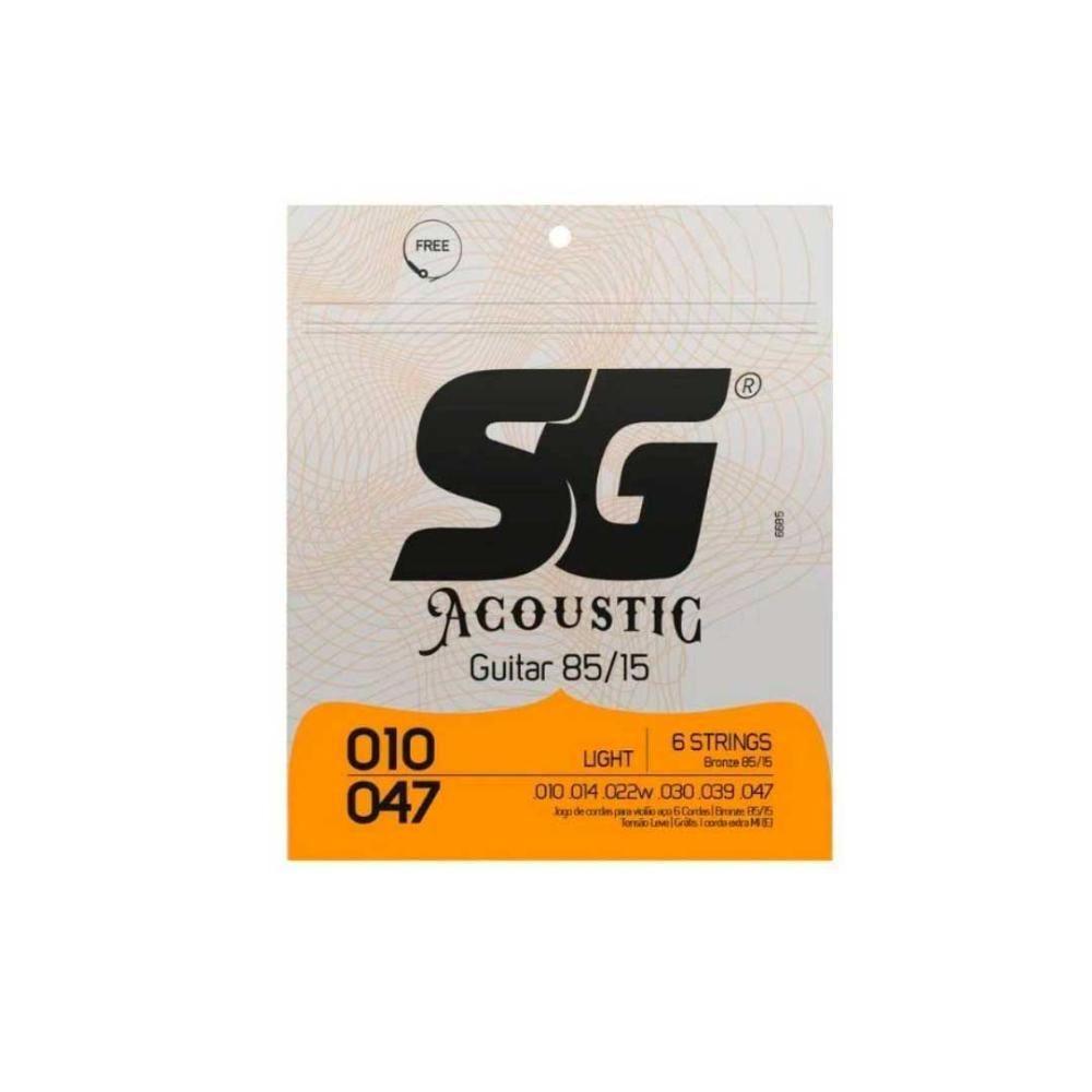 Encordoamento P-violão Aço Bronze 85-15 Sg 0.010 - 0.047 [f108] - 1