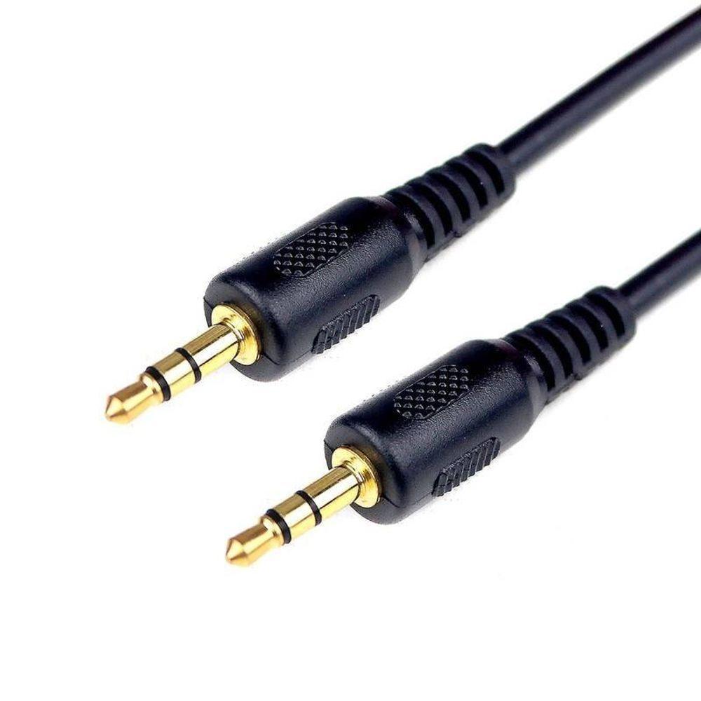 Cabo P2 Estéreo X P2 Estéreo 1,5m Dourado [f108] - 1