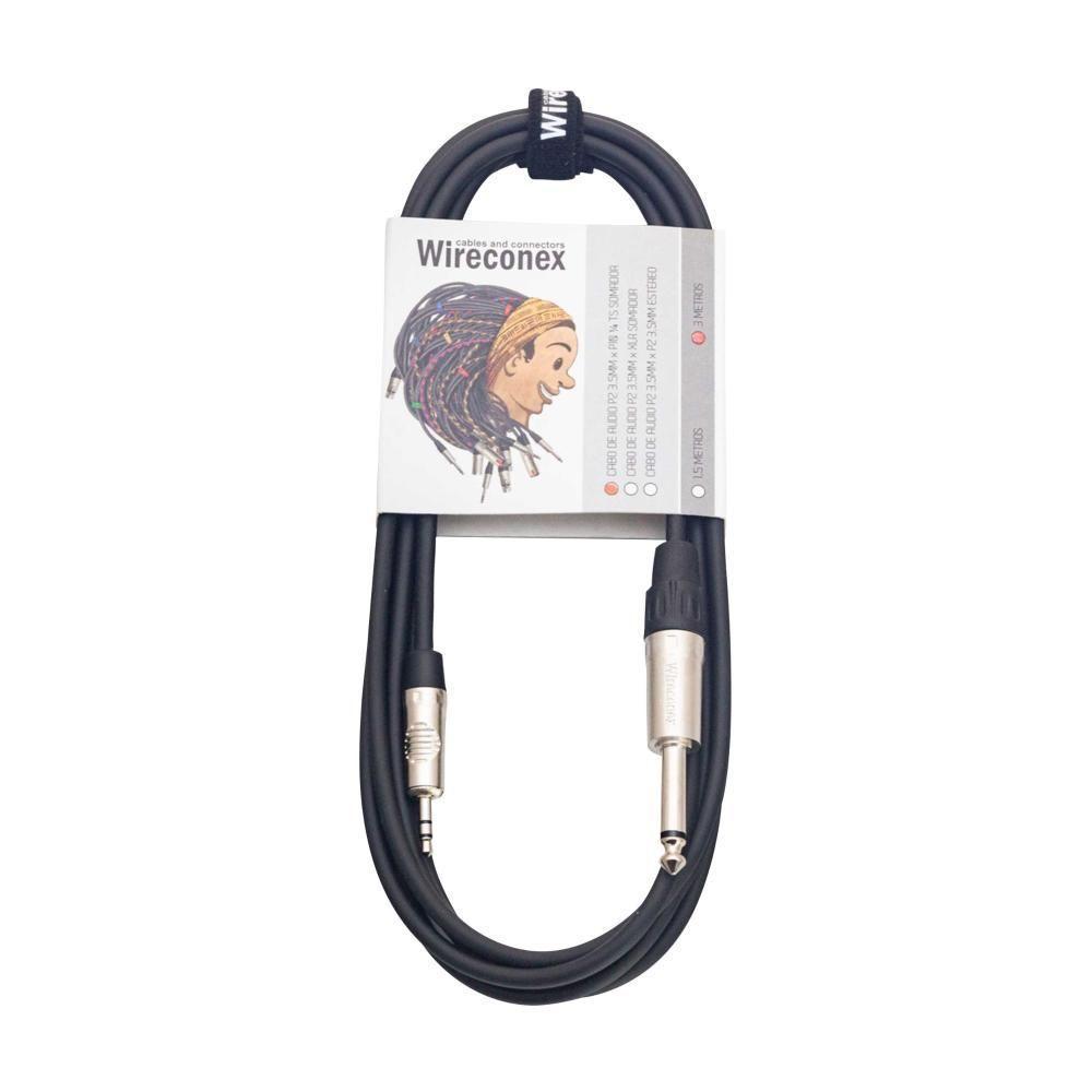Cabo De Audio P2 P10 3 Metros P2ts 03 Wireconex [f108] - 2