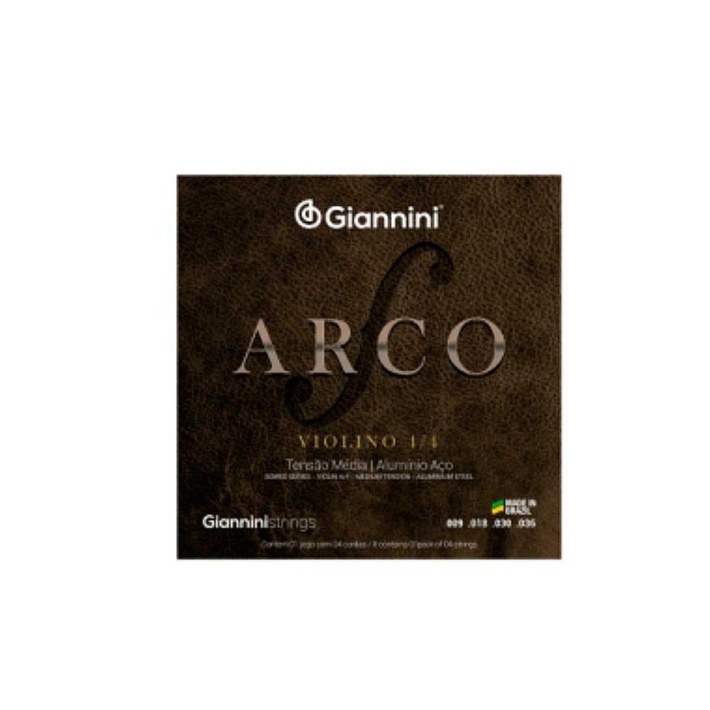 Encordoamento Giannini P-violino Aluminio Média Geavva [f108] - 1