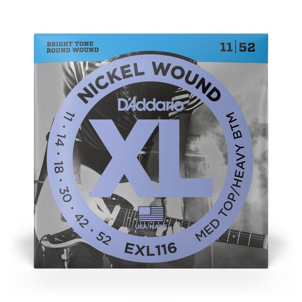 Encordoamento Guitarra 11-52 D Addario Xl Nickel Exl116 [f035] - 5