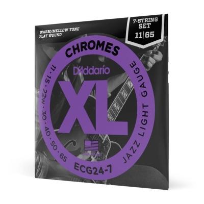 Encordoamento Guitarra 7c 11-65 D Addario Xl Chromes Ecg24-7 [f035]
