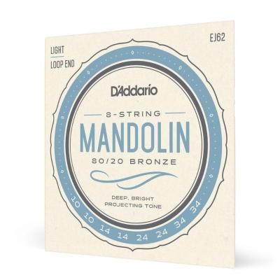 Encordoamento Bandolim 10-34 D Addario Bronze 80-20 Ej62 [f035]