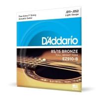 Encordoamento Violão Aço 11-52 Corda Extra D Addario Ez910-b [f035] - 1