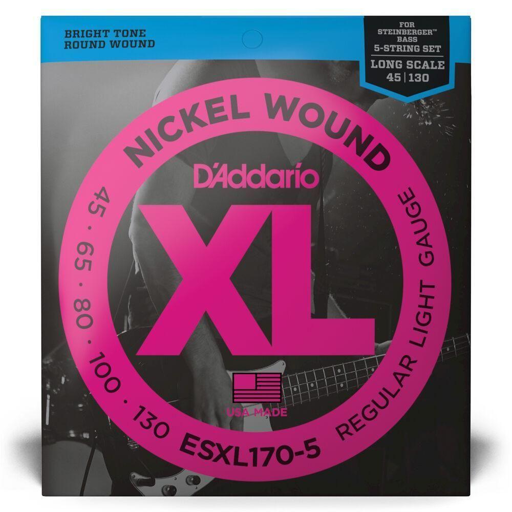 Encordoamento Baixo 5c 45-130 D Addario Xl Nickel Esxl170-5 [f035] - 1
