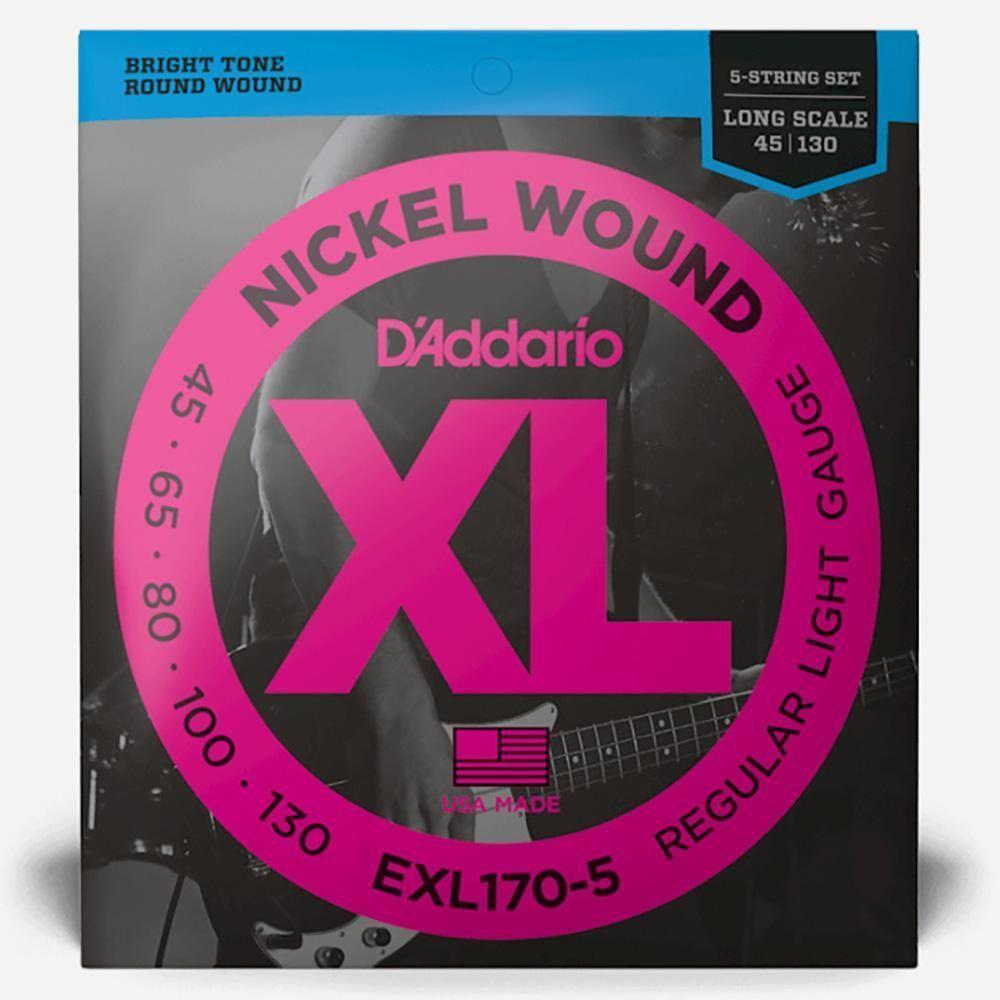 Encordoamento Baixo 5c 45-130 D Addario Xl Nickel Exl170-5 [f035] - 6