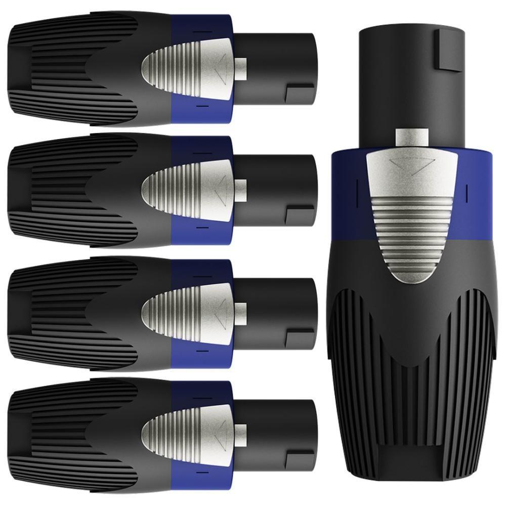 Conector Speakon Macho Para Cabo Wc 605 4p Spk Wireconex 05 Unidades [f108] - 1