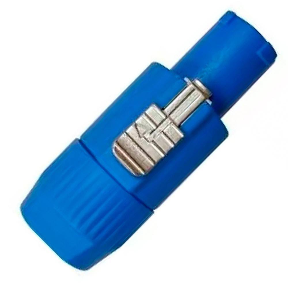 Conector Para Cabo Fêmea P-ac - Corpo Azul Wc 3 Fca Wireconex 02 Unidades [f108] - 2