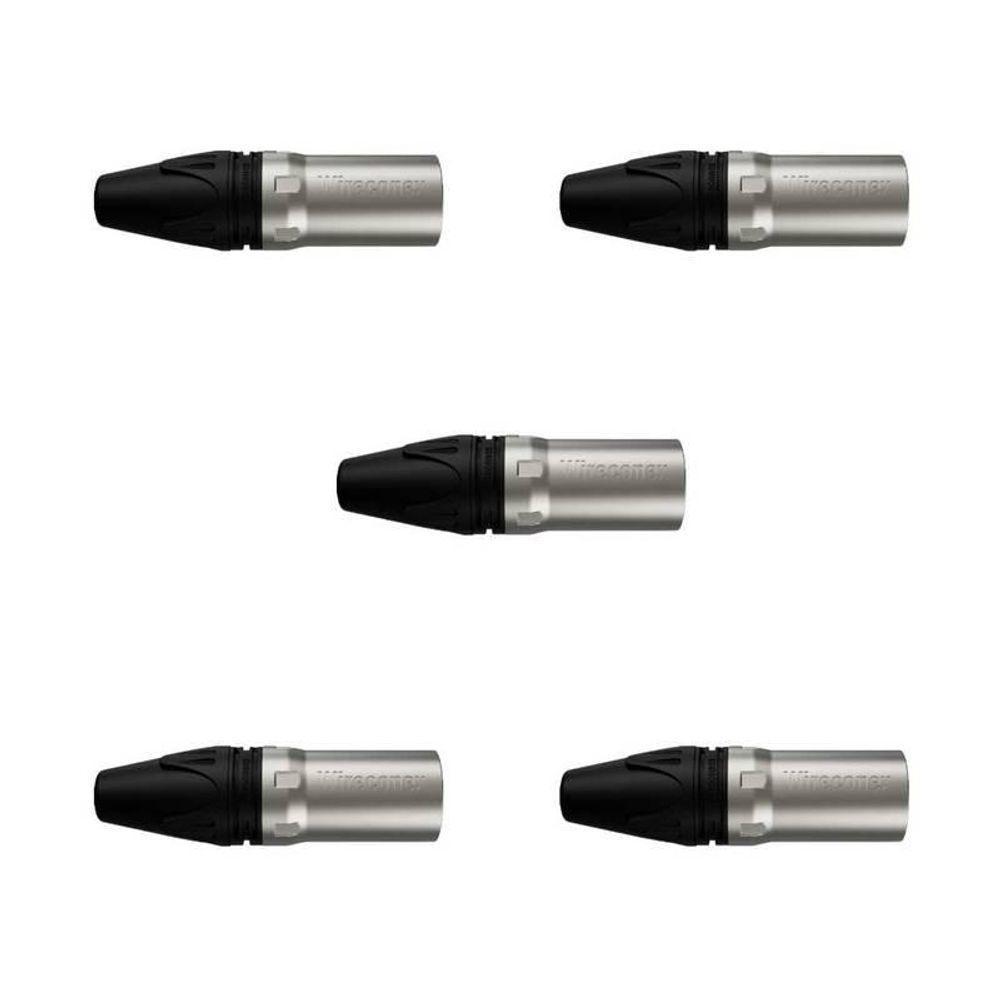 Conector Xlr Macho Wc 1013 Ml Bk Ni 3p Cabo Wireconex 05 Unidades [f108] - 4