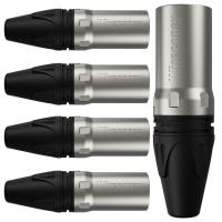 Conector Xlr Macho Wc 1013 Ml Bk Ni 3p Cabo Wireconex 05 Unidades [f108] - 1