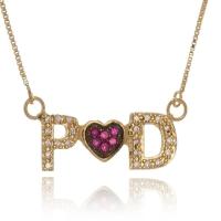 Colar Personalizado Iniciais E Coração Com Zircônias [f027] - 2