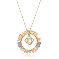 Colar Personalizado Mandala Nomes E Pingente Em Zircônia [f027] - 1