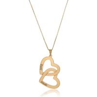 Colar Personalizado Corações Entrelaçados Folheado Ouro 18k [f027] - 1