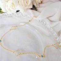 Colar Folheado Em Ouro 18k Com Olhos Gregos [f027] - 4
