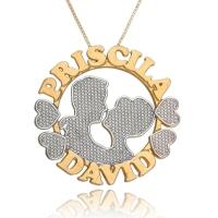 Colar Mandala Casal Apaixonado Com Detalhes Em Ródio [f027] - 2