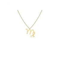 Colar Personalizado Signo De Virgem Folheado Em Ouro 18k [f027] - 1