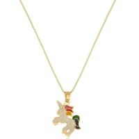 Colar Personalizado Unicórnio Folheado Em Ouro18k [f027] - 1