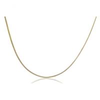 Colar Com Corrente Fita Folheado Em Ouro 18k [f027] - 1