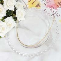 Colar Com Corrente Fita Folheado Em Ouro 18k [f027] - 3