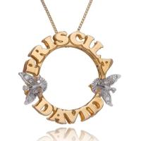 Colar Personalizado Mandala Nome E Espirito Santo Com Zircônia [f027] - 2