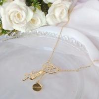 Colar Com Pingente De Fé Folheado Em Ouro 18k [f027] - 4