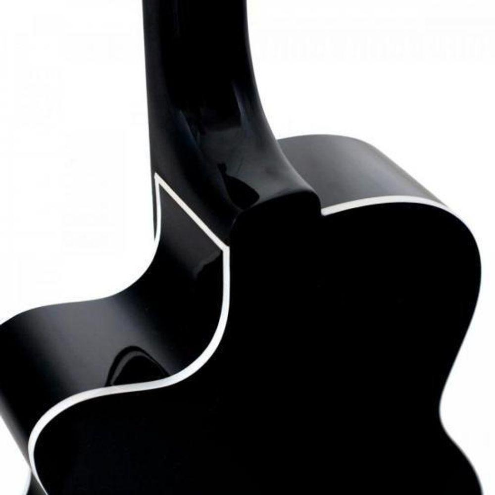 Violão Giannini Nf14 Ceqbk Eletroacústico Nylon Preto [f002] - 3