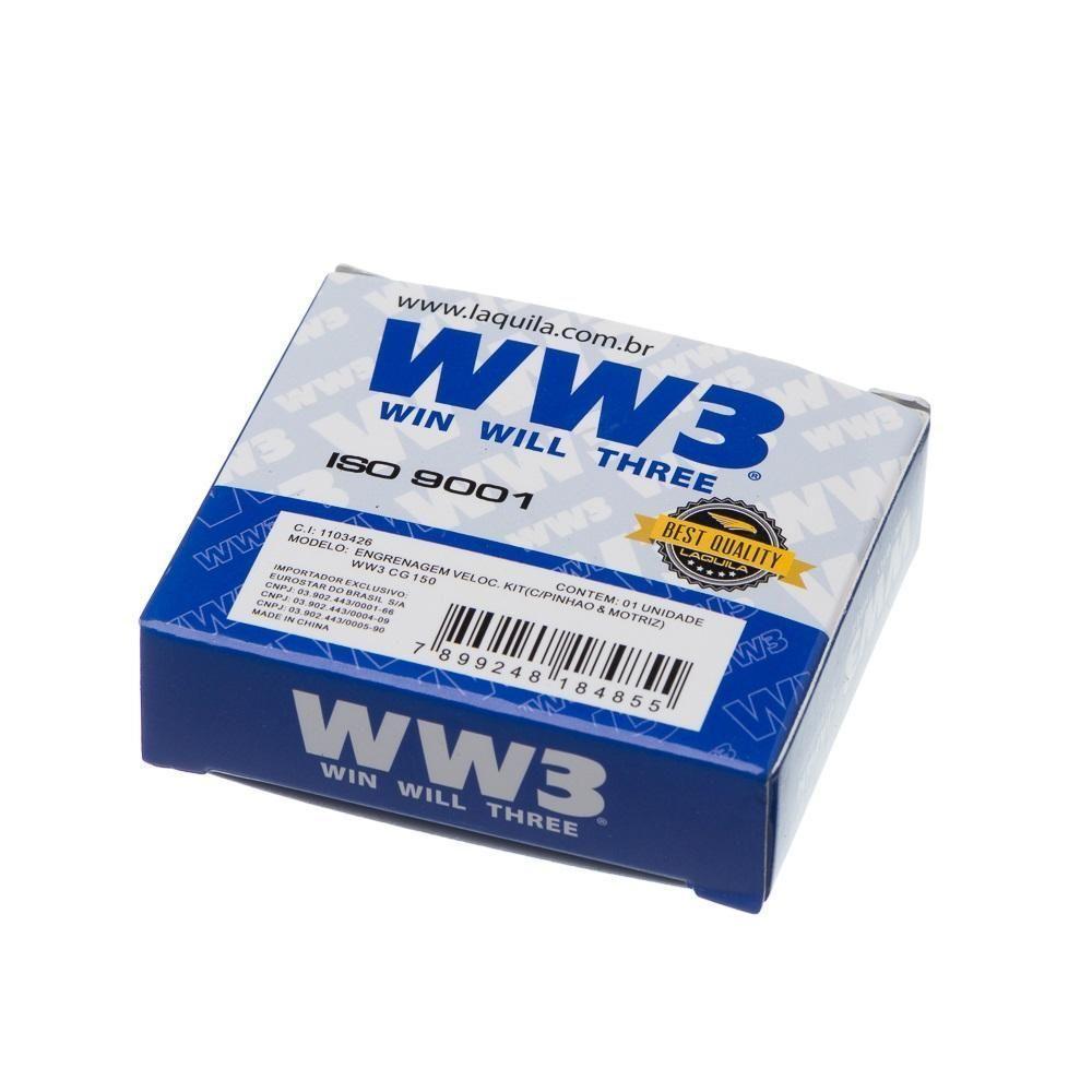 Engrenagem Veloc. Kit(c-pinhao & Motriz) Ww3 Cg 150 [f016] - 2