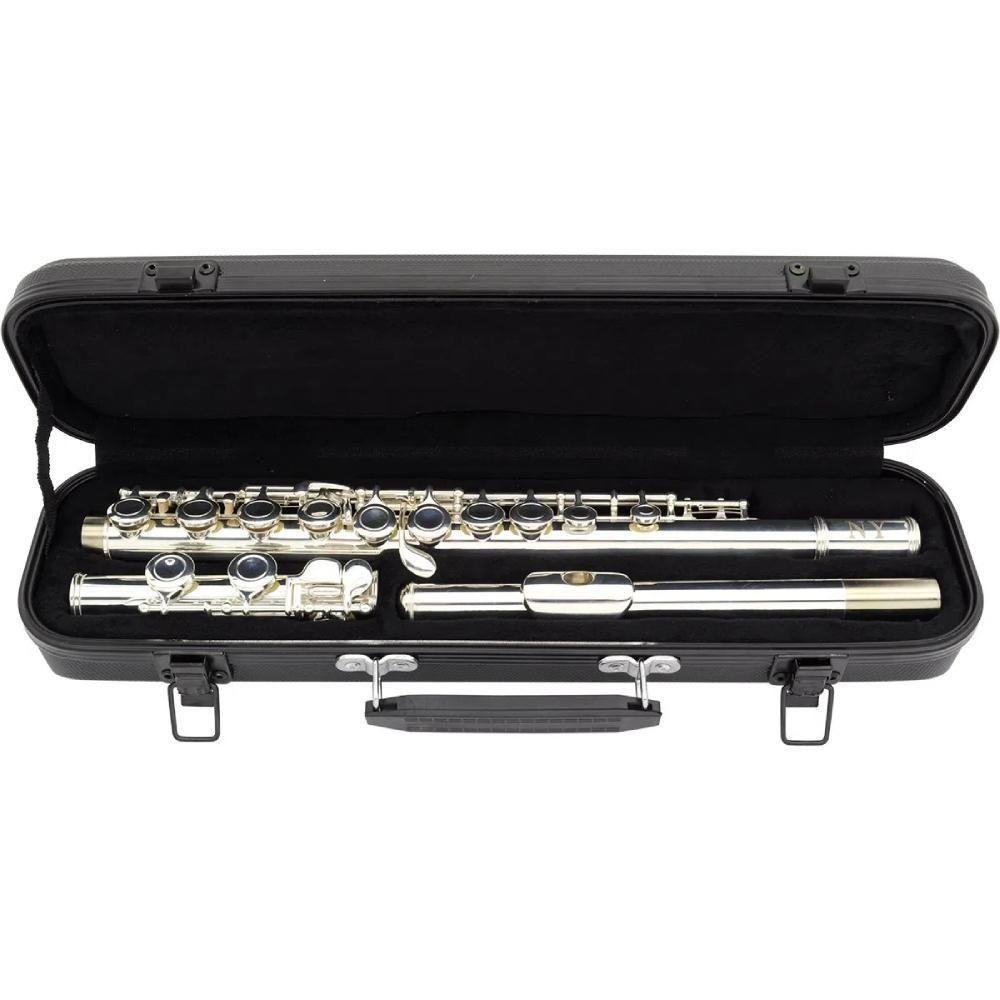 Flauta Transversal Fl 200es Prateada Com Case New York [f097] - 3
