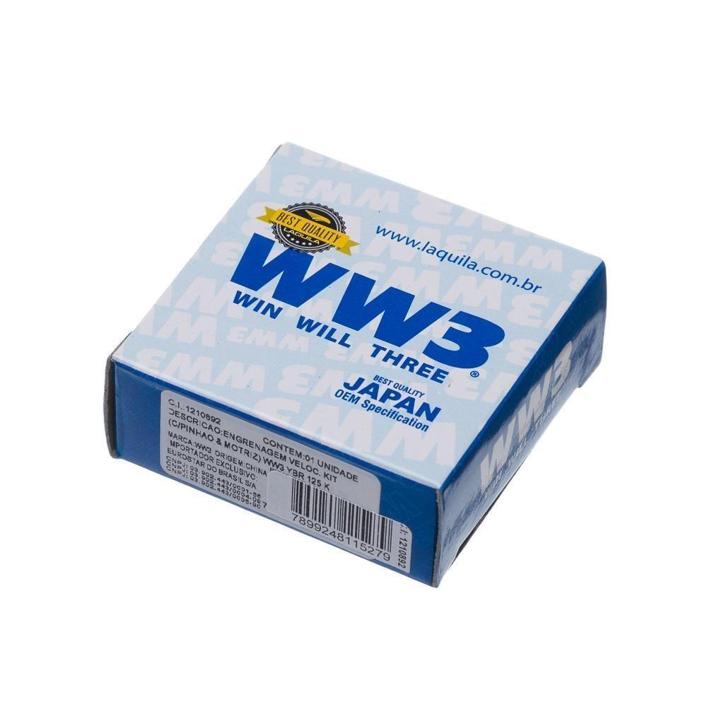 Engrenagem Veloc. Kit(c-pinhao & Motriz) Ww3 Ybr 125 K [f016] - 2