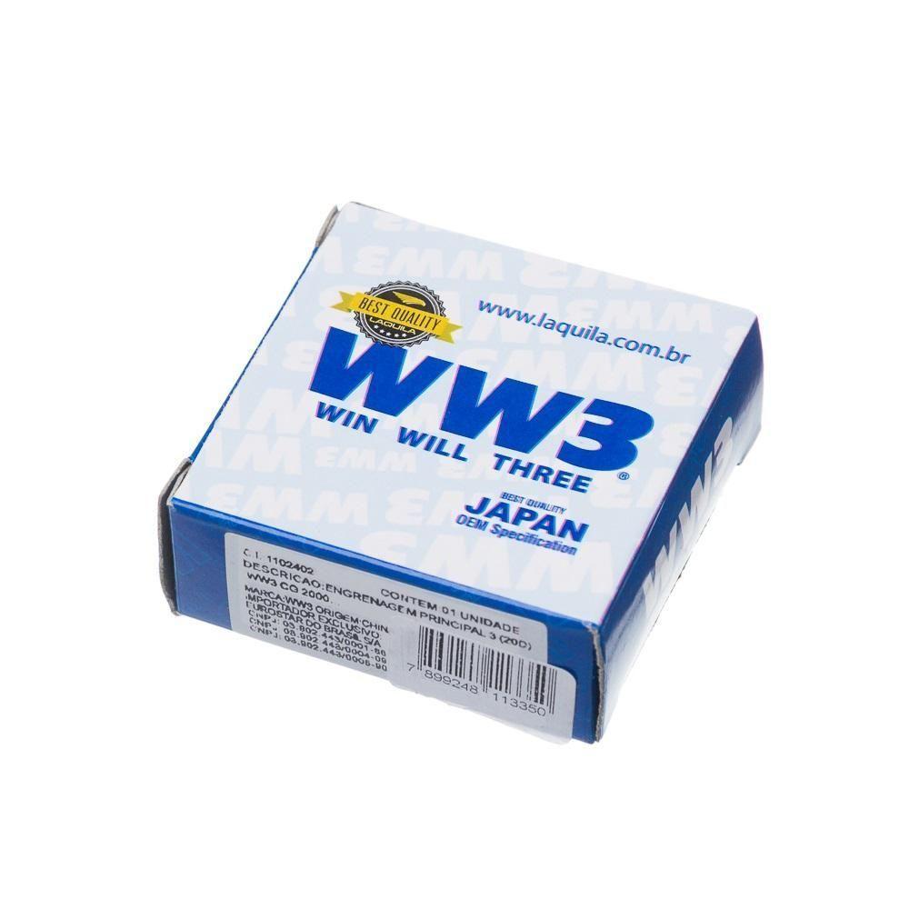 Engrenagem Principal 3 (20d) Ww3 Cg 2000- [f016] - 2