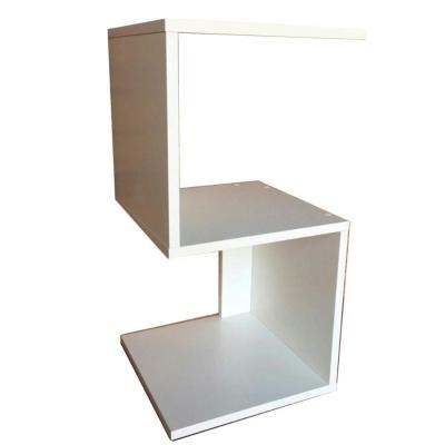 Mesa De Cabeceira Em S Em Mdf Branco [f031]