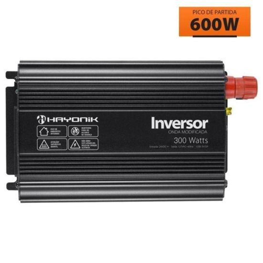 Inversor De Onda Modificada 300w 24vdc-127v Pw11-8 Off Grid Hayonik [f003] - 1